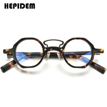 Load image into Gallery viewer, HEPIDEM Acetate Optical Glasses Frame Men 2023 Retro Vintage Round Eyeglasses Myopia Prescription Spectacles Eyewear 9153