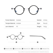 Load image into Gallery viewer, HEPIDEM Acetate Optical Glasses Frame Men 2023 Retro Vintage Small Round Eyeglasses Myopia Prescription Spectacles Eyewear 9157