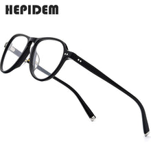Load image into Gallery viewer, HEPIDEM Acetate Optical Glasses Frame Men Retro Vintage Pilot Eyeglasses Nerd Women Prescription Spectacles Myopia Eyewear 9129