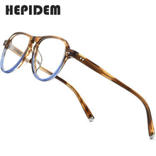Load image into Gallery viewer, HEPIDEM Acetate Optical Glasses Frame Men Retro Vintage Pilot Eyeglasses Nerd Women Prescription Spectacles Myopia Eyewear 9129