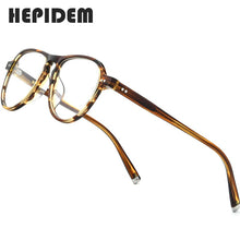 Load image into Gallery viewer, HEPIDEM Acetate Optical Glasses Frame Men Retro Vintage Pilot Eyeglasses Nerd Women Prescription Spectacles Myopia Eyewear 9129
