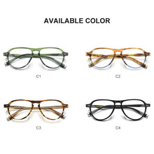 Load image into Gallery viewer, HEPIDEM Acetate Optical Glasses Frame Men Retro Vintage Pilot Eyeglasses Nerd Women Prescription Spectacles Myopia Eyewear 9129