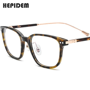 HEPIDEM Acetate Optical Glasses Frame Men Retro Vintage Round Eyeglasses Nerd Women Prescription Spectacles Myopia Eyewear 9132