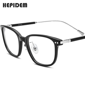 HEPIDEM Acetate Optical Glasses Frame Men Retro Vintage Round Eyeglasses Nerd Women Prescription Spectacles Myopia Eyewear 9132