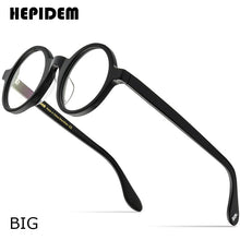 Load image into Gallery viewer, HEPIDEM Acetate Optical Glasses Frame Men Retro Vintage Round Prescription Eyeglasses Nerd Women Spectacle Myopia Eyewear ZOLMAN