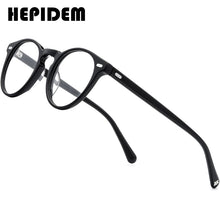 Load image into Gallery viewer, HEPIDEM Acetate Optical Glasses Frame Men Retro Vintage Round Prescription Eyeglasses Nerd Women Spectacles Myopia Eyewear 9108
