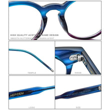 Load image into Gallery viewer, HEPIDEM Acetate Optical Glasses Frame Women 2023 Vintage Round Eyeglasses Men Myopia Prescription Spectacles Eyewear 9127
