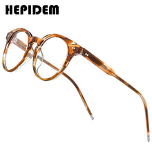 Load image into Gallery viewer, HEPIDEM Acetate Optical Glasses Frame Women 2023 Vintage Round Eyeglasses Men Myopia Prescription Spectacles Eyewear 9127