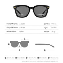 Load image into Gallery viewer, HEPIDEM Acetate Sunglasses Women 2023 Oversize Korea Brand Deisgn Square Sun Glasses for Men Mirrored Nylon Lens GM 9166