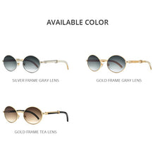 Load image into Gallery viewer, HEPIDEM Buffs Glasses Frame Men Round Sunglasses  Sumptuous Oval Eyewear Eyeglasses Buffalo Horn Glasses 7550178