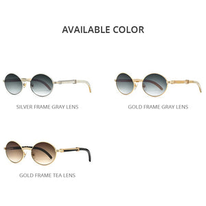 HEPIDEM Buffs Glasses Frame Men Round Sunglasses  Sumptuous Oval Eyewear Eyeglasses Buffalo Horn Glasses 7550178