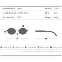 Load image into Gallery viewer, HEPIDEM Buffs Glasses Frame Men Round Sunglasses  Sumptuous Oval Eyewear Eyeglasses Buffalo Horn Glasses 7550178