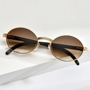 HEPIDEM Buffs Glasses Frame Men Round Sunglasses  Sumptuous Oval Eyewear Eyeglasses Buffalo Horn Glasses 7550178
