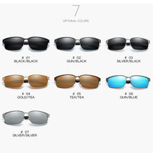 Load image into Gallery viewer, HGE-H Classic Outdoor Driving Leisure Square Sunglasses Anti-glare Polarized  Sun Glasses For Men UV400 100% Protection
