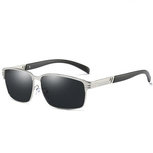 HGE-H Classic Outdoor Driving Leisure Square Sunglasses Anti-glare Polarized  Sun Glasses For Men UV400 100% Protection