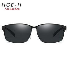 Load image into Gallery viewer, HGE-H Classic Outdoor Driving Leisure Square Sunglasses Anti-glare Polarized  Sun Glasses For Men UV400 100% Protection