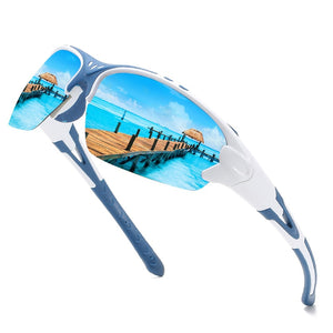 HGE-H  Polarized Sports Sunglasses for Men Driving Travel  Sun Glasses Ultra light Half Frame UV400 Goggles N52