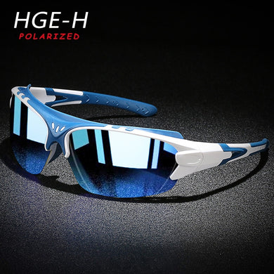 HGE-H  Polarized Sports Sunglasses for Men Driving Travel  Sun Glasses Ultra light Half Frame UV400 Goggles N52