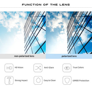 HGE-H  Polarized Sports Sunglasses for Men Driving Travel  Sun Glasses Ultra light Half Frame UV400 Goggles N52