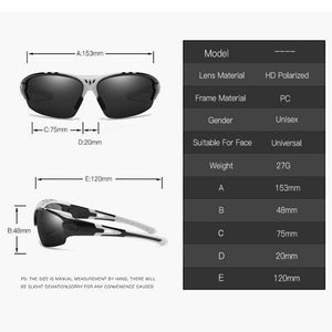 HGE-H  Polarized Sports Sunglasses for Men Driving Travel  Sun Glasses Ultra light Half Frame UV400 Goggles N52