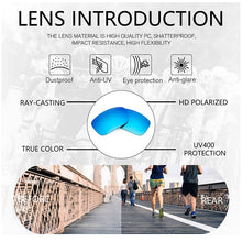 Load image into Gallery viewer, HGE-H  Polarized Sports Sunglasses for Men Driving Travel  Sun Glasses Ultra light Half Frame UV400 Goggles N52
