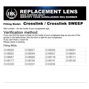 HKUCO Replacement Glasses Legs For Crosslink-Glasses frame