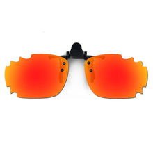 Carica l&#39;immagine nel visualizzatore di Gallery, HKUCO Occhiali da sole Clip Lenti polarizzate rosse per montatura miopia Clip Lenti polarizzate Protezione UV400
