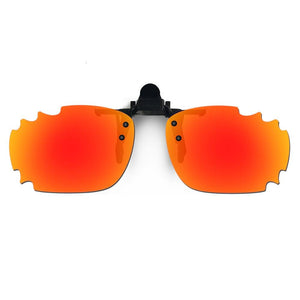 HKUCO Occhiali da sole Clip Lenti polarizzate rosse per montatura miopia Clip Lenti polarizzate Protezione UV400