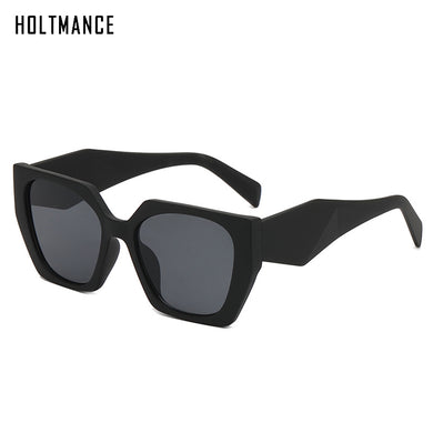 HOLTMANCE 2023 Colors Matching Polygon Sunglasses Vintage Female Leopard Frame Sunglass Summer Oculos De Sol UV400
