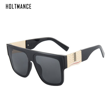 HOLTMANCE 2023 Plastic Square Frame Sunglass  Brand Design Metal Decoration Men Women Sunglasses Eyewear UV400