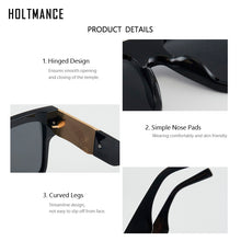 Load image into Gallery viewer, HOLTMANCE 2023 Plastic Square Frame Sunglass  Brand Design Metal Decoration Men Women Sunglasses Eyewear UV400