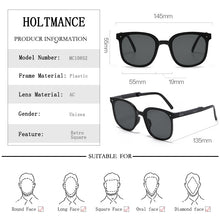 Load image into Gallery viewer, HOLTMANCE 2023 Foldable Sunglasses for Women Male Female Spring Legs Easy To Carry UV400 Sun Glass Shade Eyewear