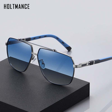 HOLTMANCE 2023  Polarized Sunglasses Men Square Car Driving Brand Designer Business Sun Glasses Spring Pilot Sunglasse