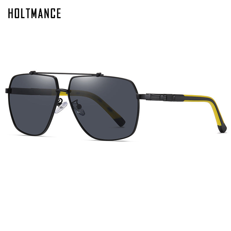HOLTMANCE 2023  Polarized Sunglasses Men Square Car Driving Brand Designer Business Sun Glasses Spring Pilot Sunglasse