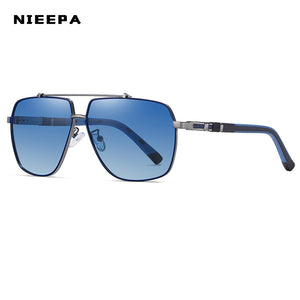 HOLTMANCE 2023  Polarized Sunglasses Men Square Car Driving Brand Designer Business Sun Glasses Spring Pilot Sunglasse
