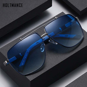 HOLTMANCE 2023  Polarized Sunglasses Men Square Car Driving Brand Designer Business Sun Glasses Spring Pilot Sunglasse