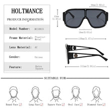 Load image into Gallery viewer, HOLTMANCE 2023 One Piece Large Frame Women Sunglass  Hollow Siamese Legs Sunglasses for Men Summer Shade Glasses UV400
