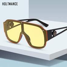 Load image into Gallery viewer, HOLTMANCE 2023 One Piece Large Frame Women Sunglass  Hollow Siamese Legs Sunglasses for Men Summer Shade Glasses UV400