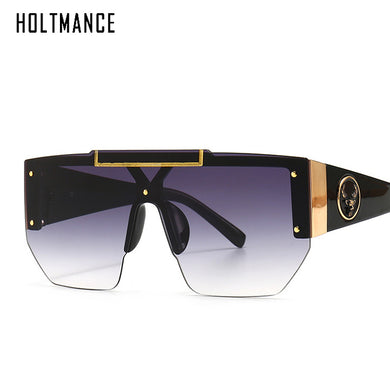 HOLTMANCE 2023 Square Big Frame Women Sunglasses  Photochromic Glasses Men Band Design UV400 Summer Shade Eyewear