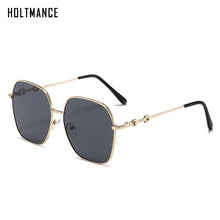 Load image into Gallery viewer, HOLTMANCE 2023 Square Frame Horseshoe Buckle Sunglasses Gradient Sun Glasses for Women Luruxy Ladies Metal Legs UV400