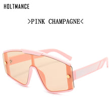 Load image into Gallery viewer, HOLTMANCE 6 Colors One Piece Sunglass Individuality Large Square Frame Ladies Glasses Summer Shade Sunglasses for Women