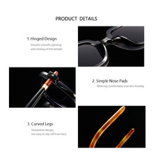 Load image into Gallery viewer, HOLTMANCE Blue Light Proof Sunglass Women Small Square Two-Tone Sunglasses Vintage Plane Mirror Glasses for Men UV400