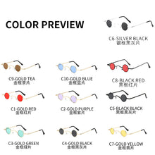 Load image into Gallery viewer, HOLTMANCE Creative Cool Small Alloy Sunglasses for Men Sunglass Women 2023 Round Frame Ourder Shade Glasses