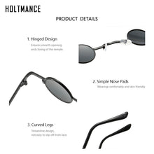 Load image into Gallery viewer, HOLTMANCE Creative Cool Small Alloy Sunglasses for Men Sunglass Women 2023 Round Frame Ourder Shade Glasses