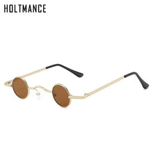 Load image into Gallery viewer, HOLTMANCE Creative Cool Small Alloy Sunglasses for Men Sunglass Women 2023 Round Frame Ourder Shade Glasses