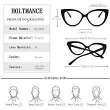 Carica l&#39;immagine nel visualizzatore di Gallery, HOLTMANCE Occhiali da sole creativi a forma di farfalla con occhi di gatto di grandi dimensioni per le donne Occhiali da sole con contrasto sfumato femminile di design di marca 