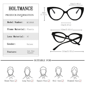 HOLTMANCE Occhiali da sole creativi a forma di farfalla con occhi di gatto di grandi dimensioni per le donne Occhiali da sole con contrasto sfumato femminile di design di marca 