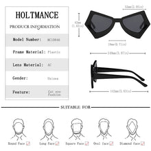 Load image into Gallery viewer, HOLTMANCE Creative Large Frame Butterfly Cat&#39;s Eye Sunglasses for Women  Brand Design Female Gradient Contrast Sun Glasses