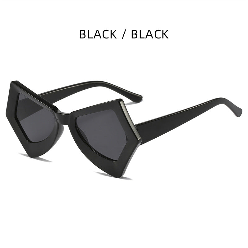 HOLTMANCE Creative Large Frame Butterfly Cat's Eye Sunglasses for Women  Brand Design Female Gradient Contrast Sun Glasses