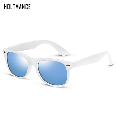 HOLTMANCE DESIGN Men Women Classic Retro Rivet Fishing Driving Sunglasses Lighter Design Square Frame 100% UV Protection
